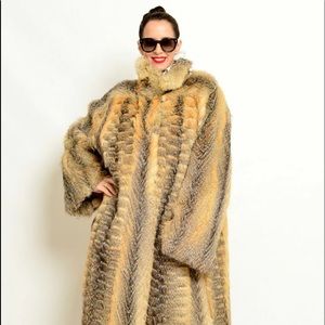 Woman’s Floor length fox coat